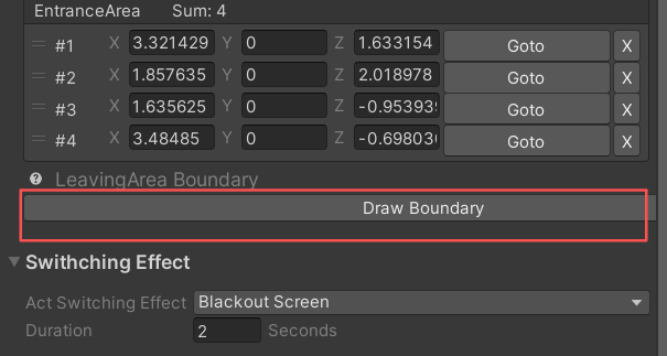 Draw Boundary action