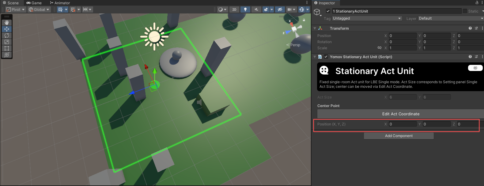 Fixed Path unit visualization