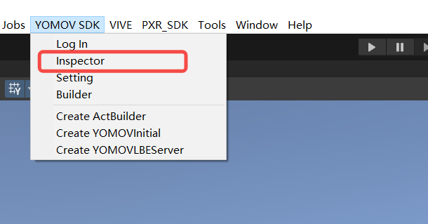 Open the SDK Inspector