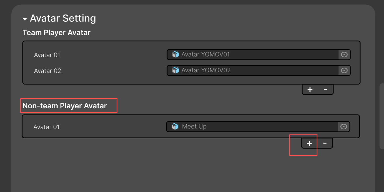 Create a Non-Team Player avatar